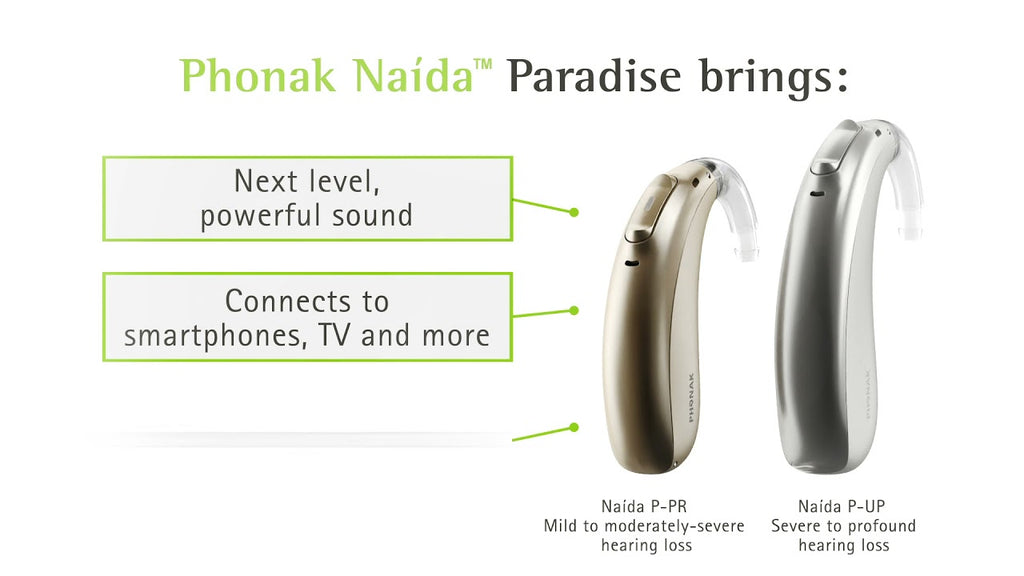 Phonak Naida Paradise P90 Hearing Aid Premium Level Save Hear 1929